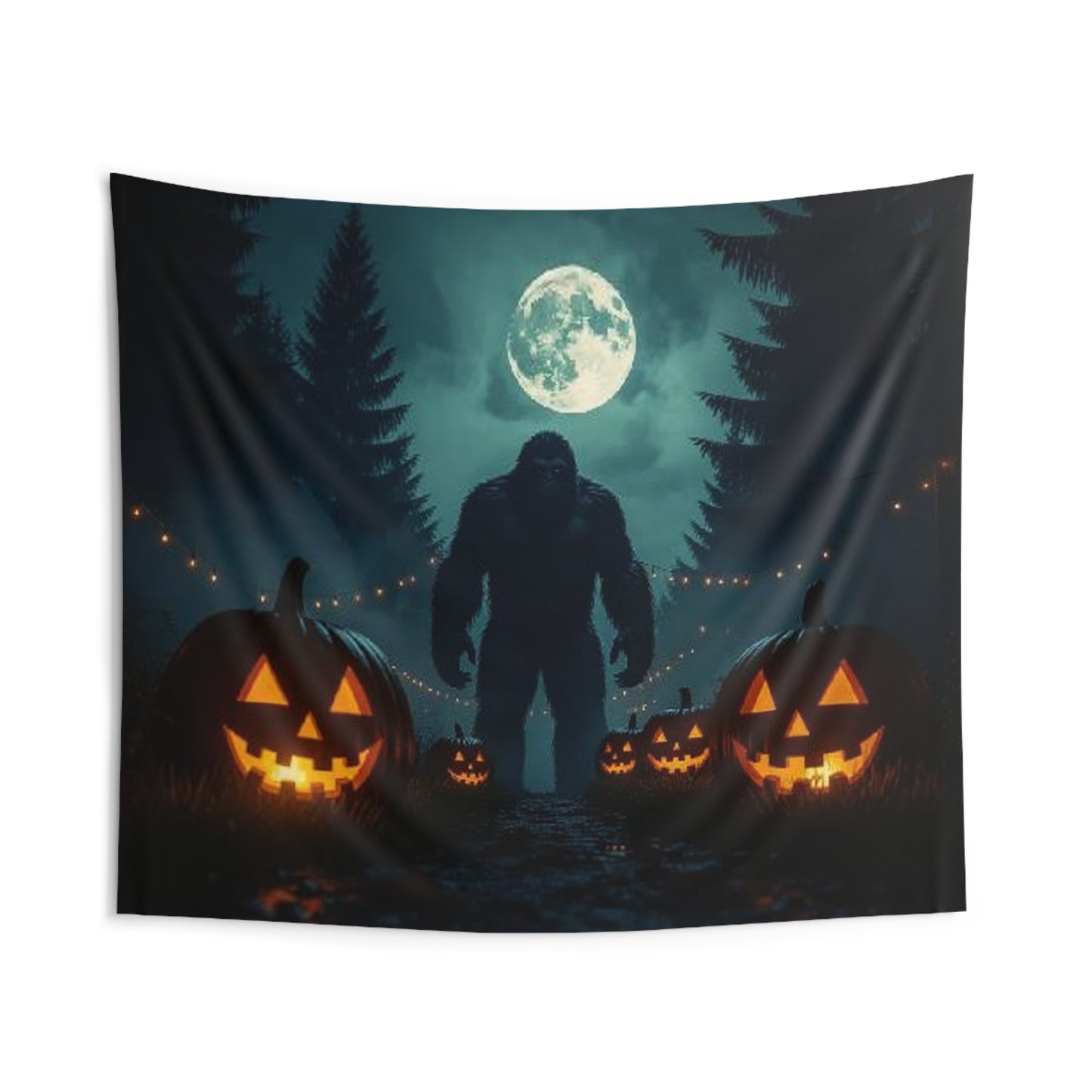 Bigfoot Halloween Tapestry