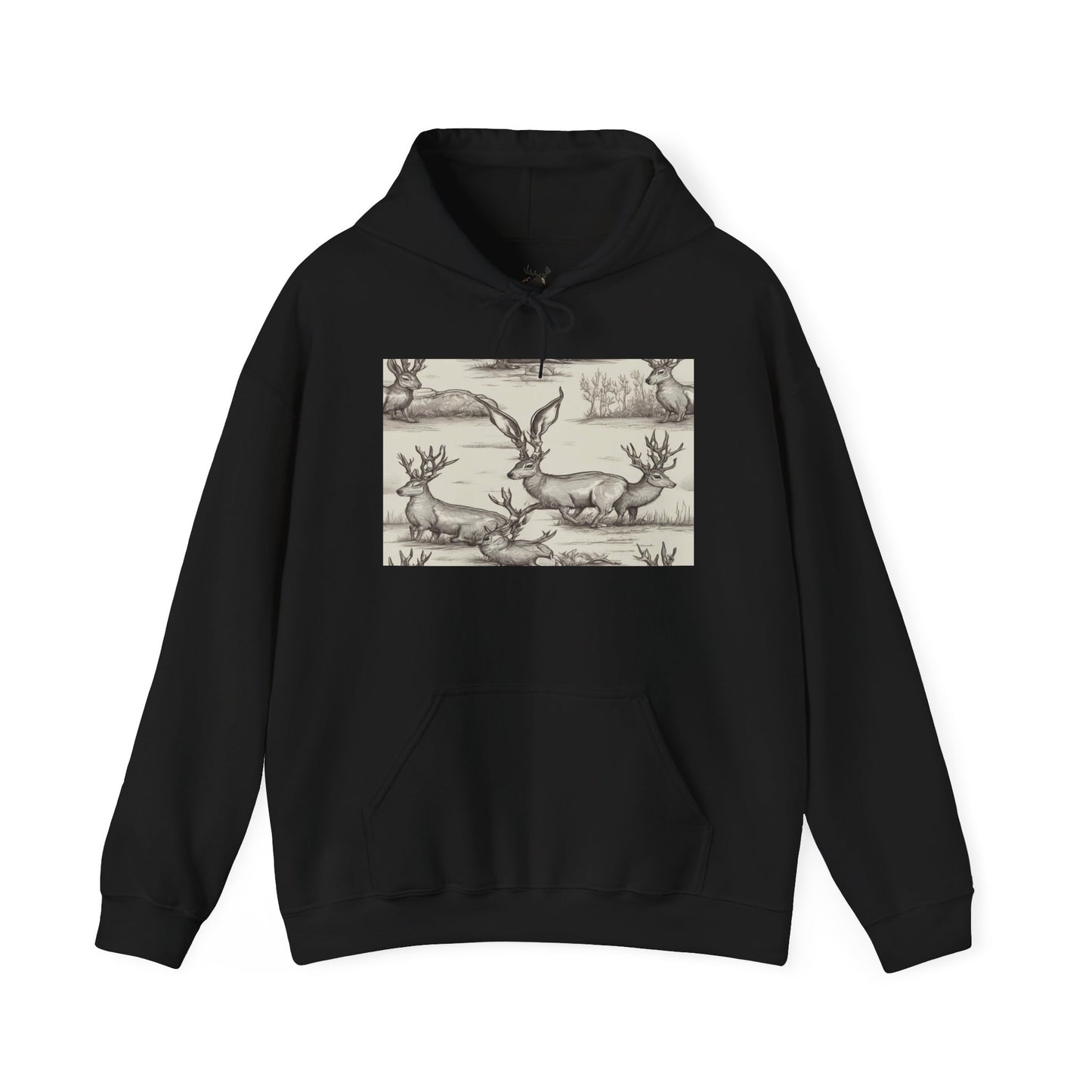Mens Jackalope Hooded Sweatshirt