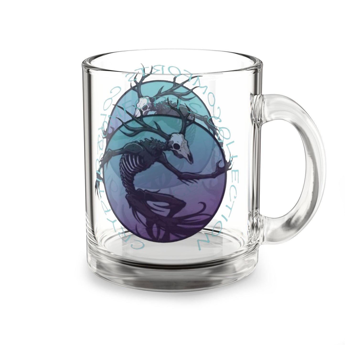 Blue Wendigo Glass Mug