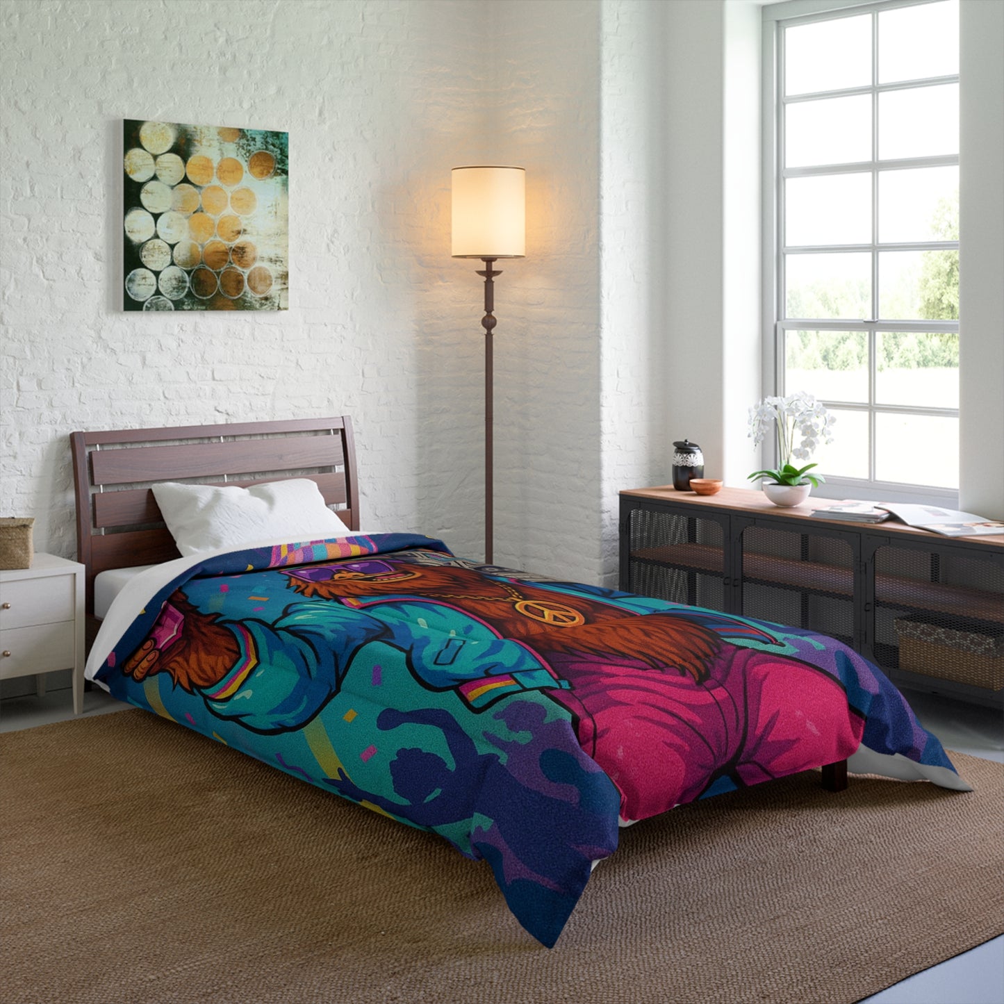 Disco Bigfoot Comforter