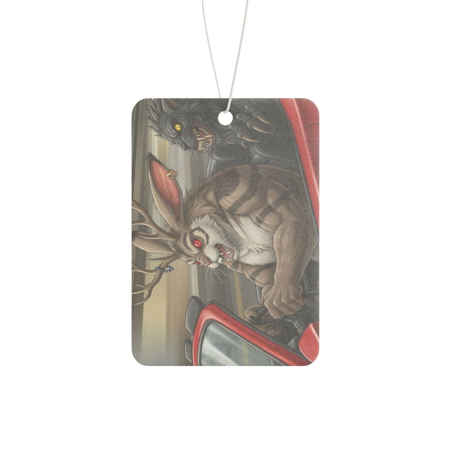Angry Jackalope Car Air Freshener