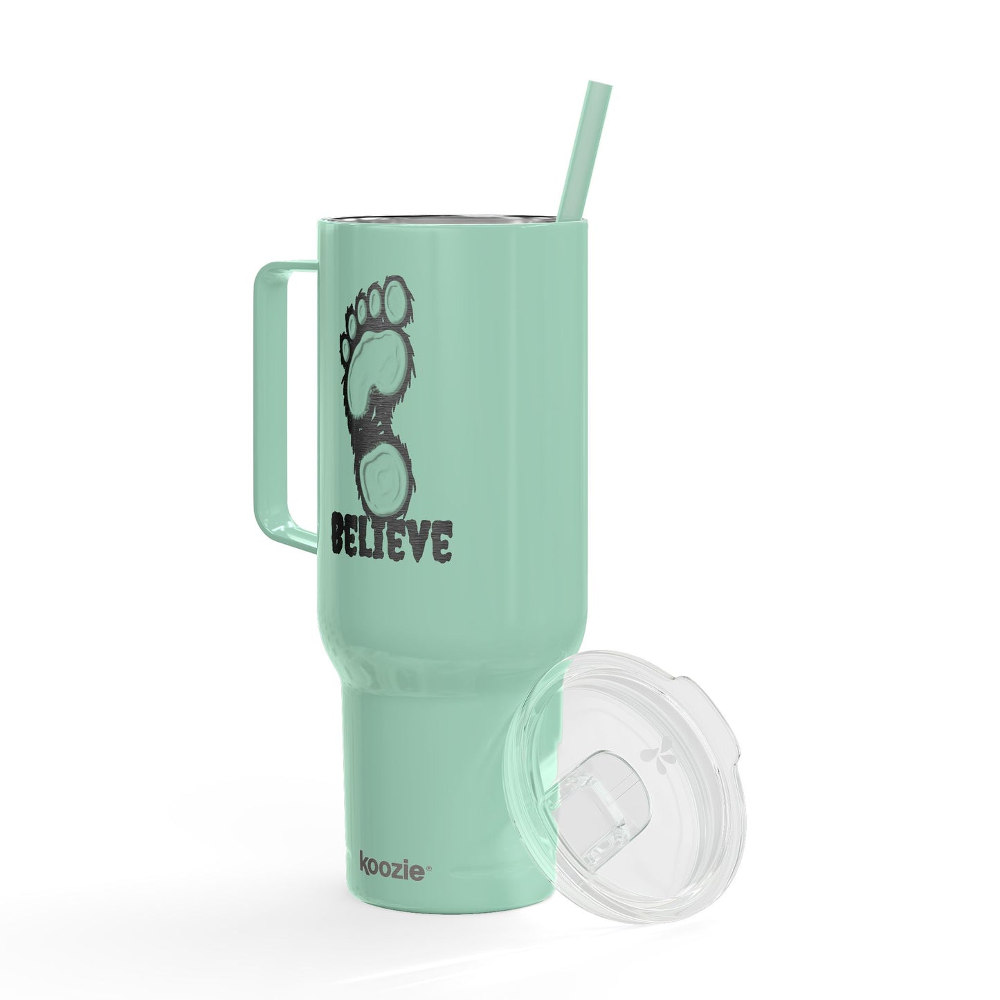 Believe Engraved Insulated Travel Mug with Lid
