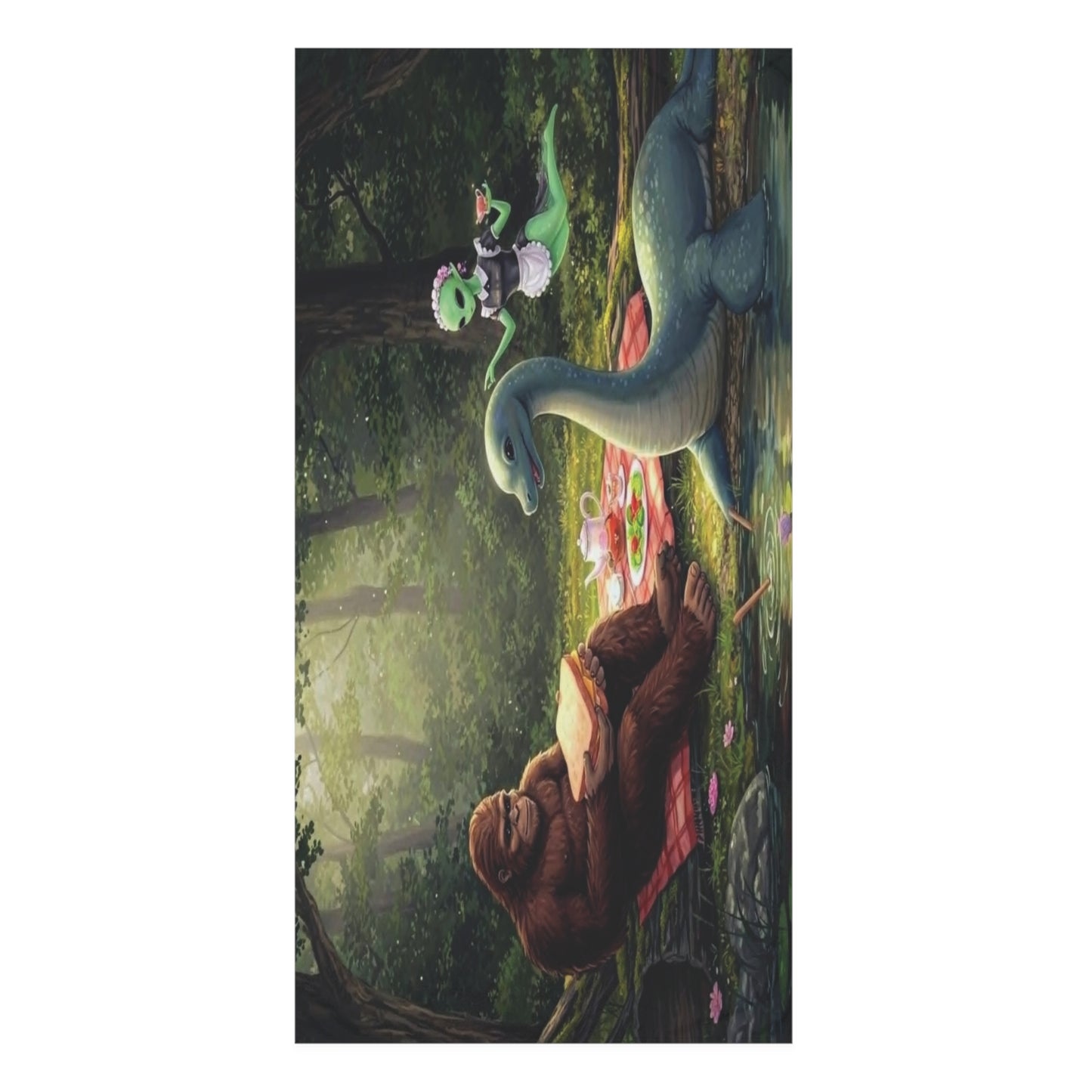 Cryptid Picnic Towel