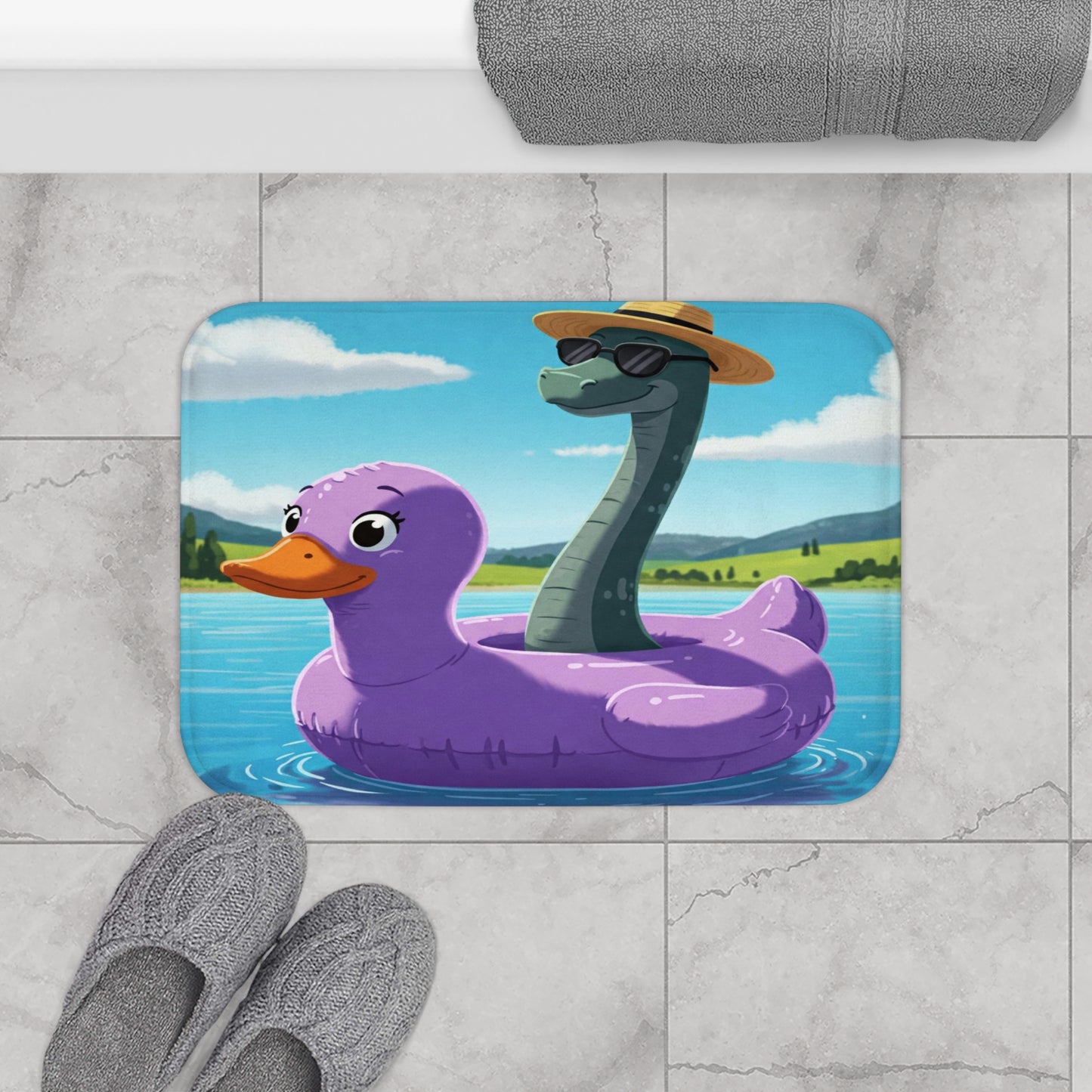Nessie and Duck Bath Mat