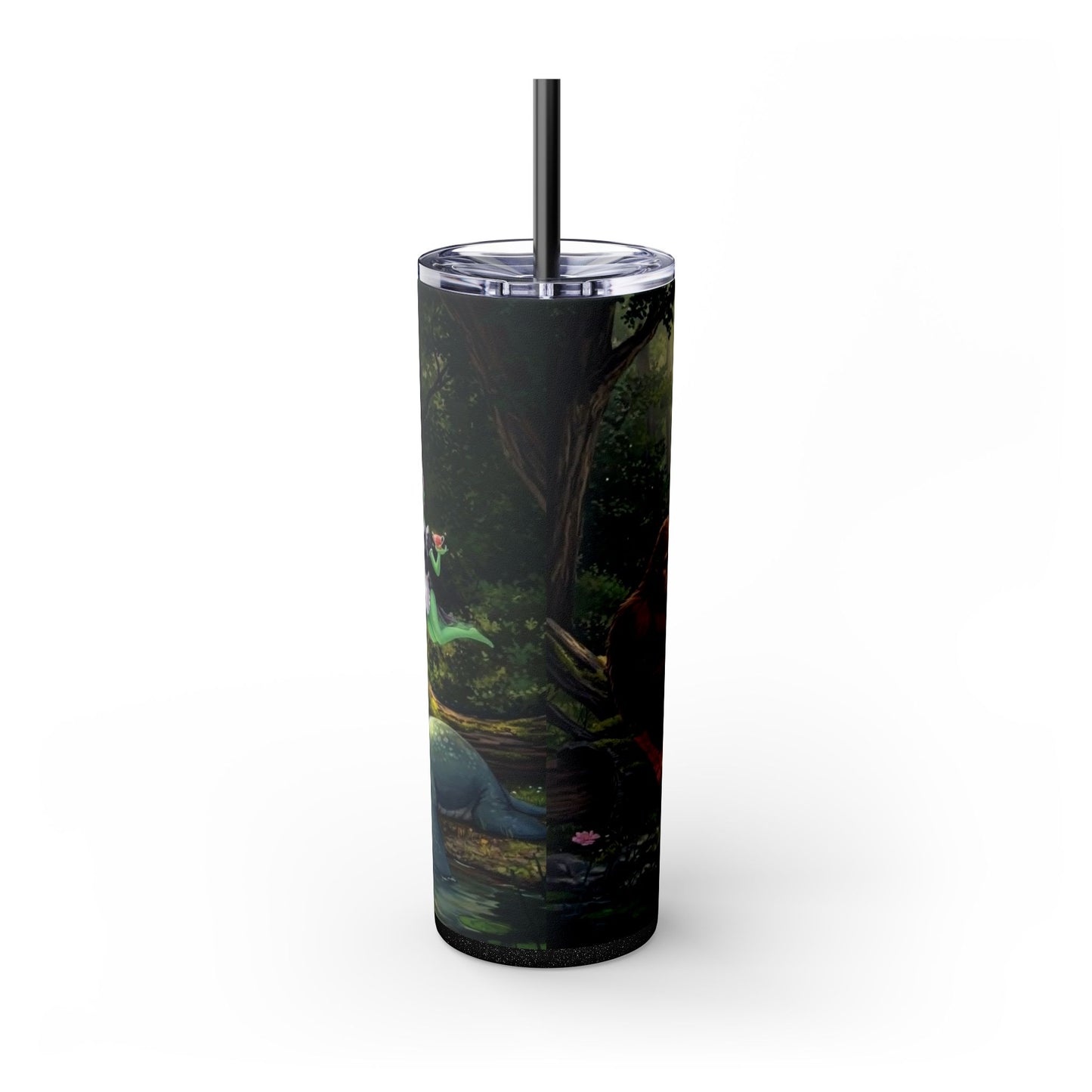 Cryptid Picnic Skinny Tumbler with Straw