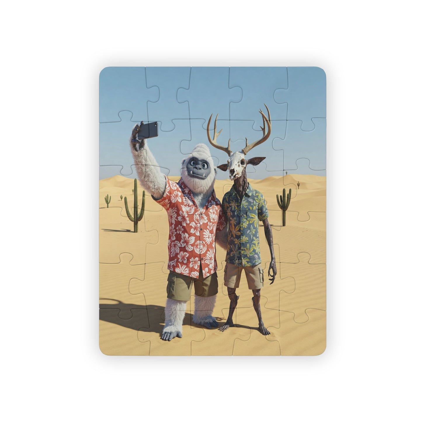 Yeti and Wendigo Vacation Kids Puzzle