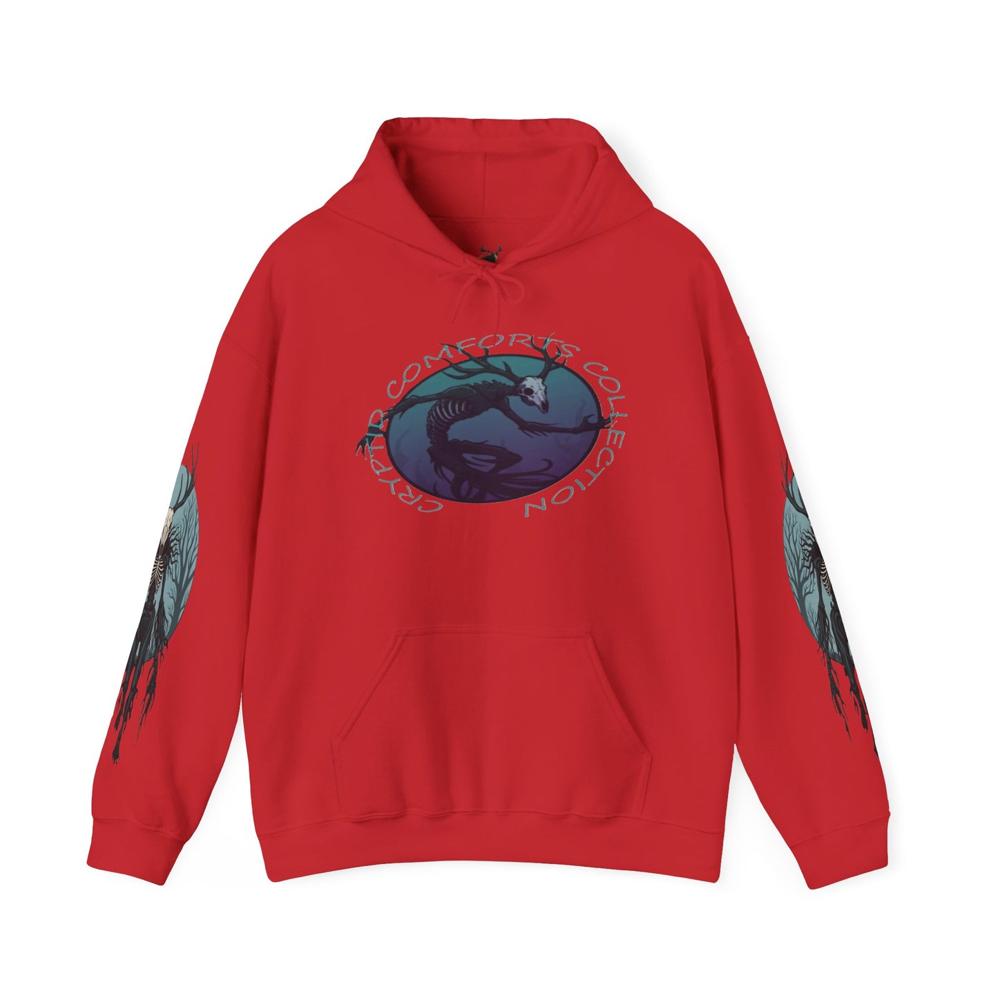 Womens Blue Wendigo Graphic Hoodie