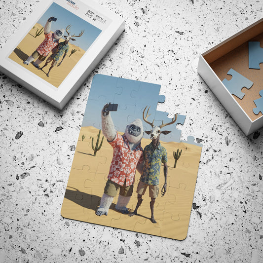 Yeti and Wendigo Vacation Kids Puzzle