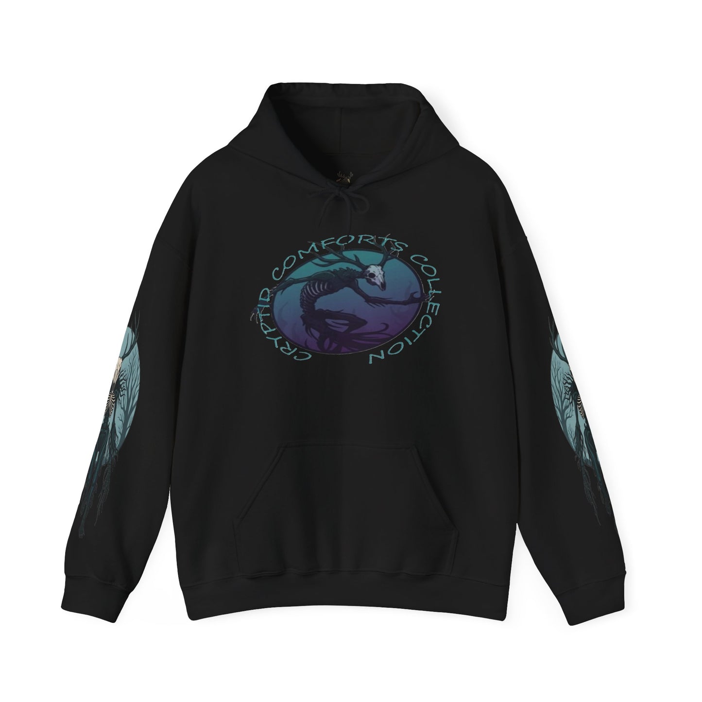 Mens Blue Wendigo Graphic Hoodie