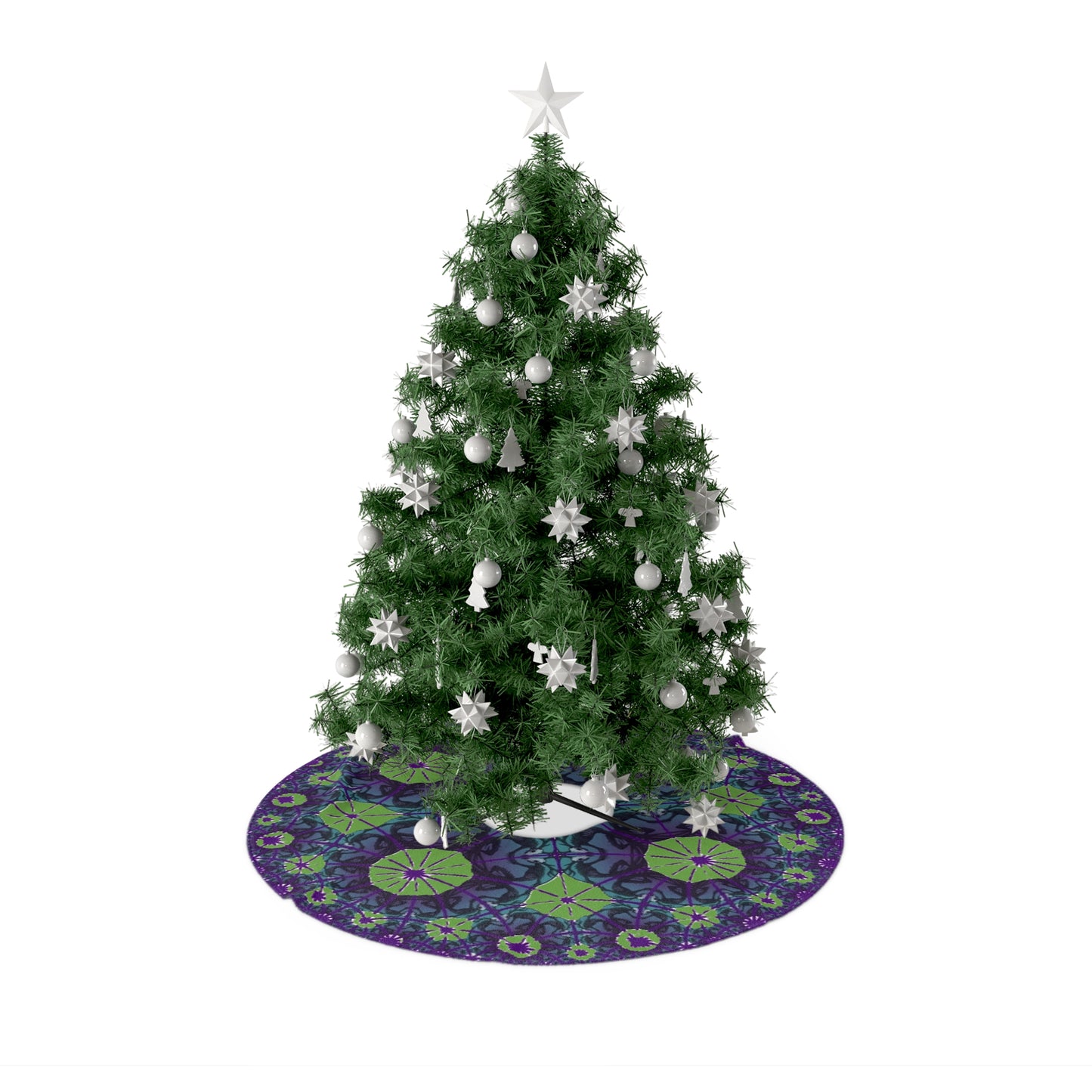 Kaleidoscope Wendigo Christmas Tree Skirt