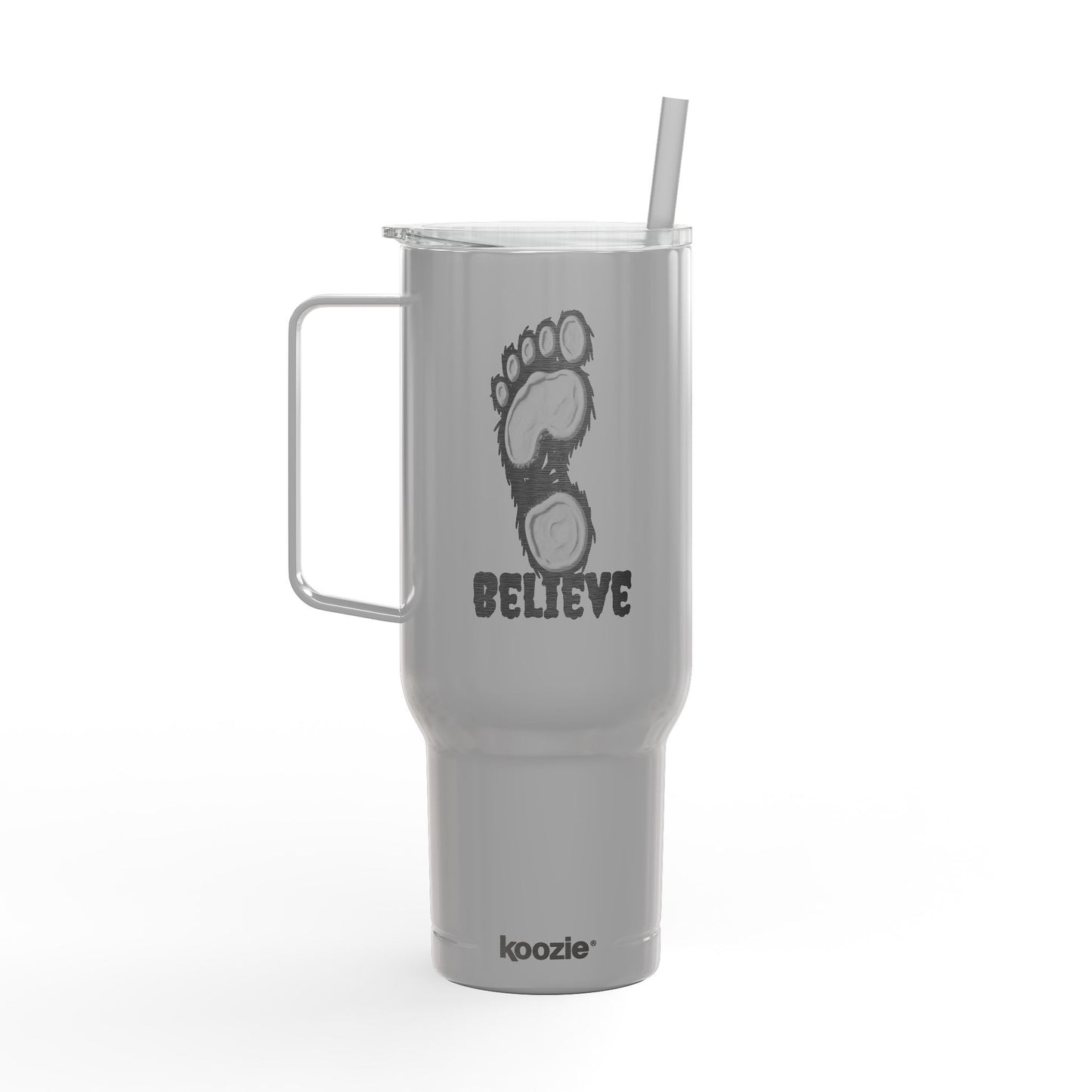 Believe Engraved Insulated Travel Mug with Lid