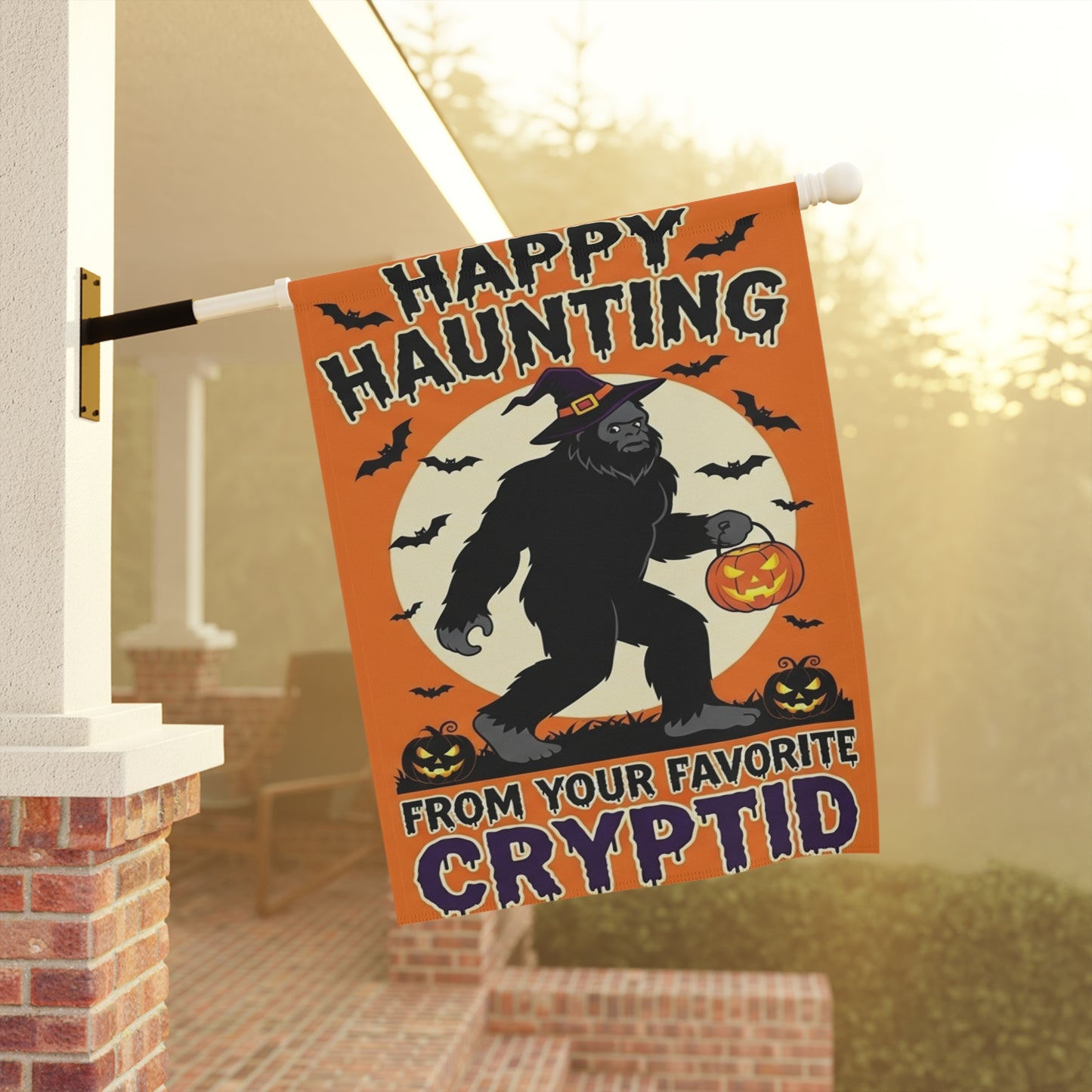 Bigfoot Halloween Garden Banner