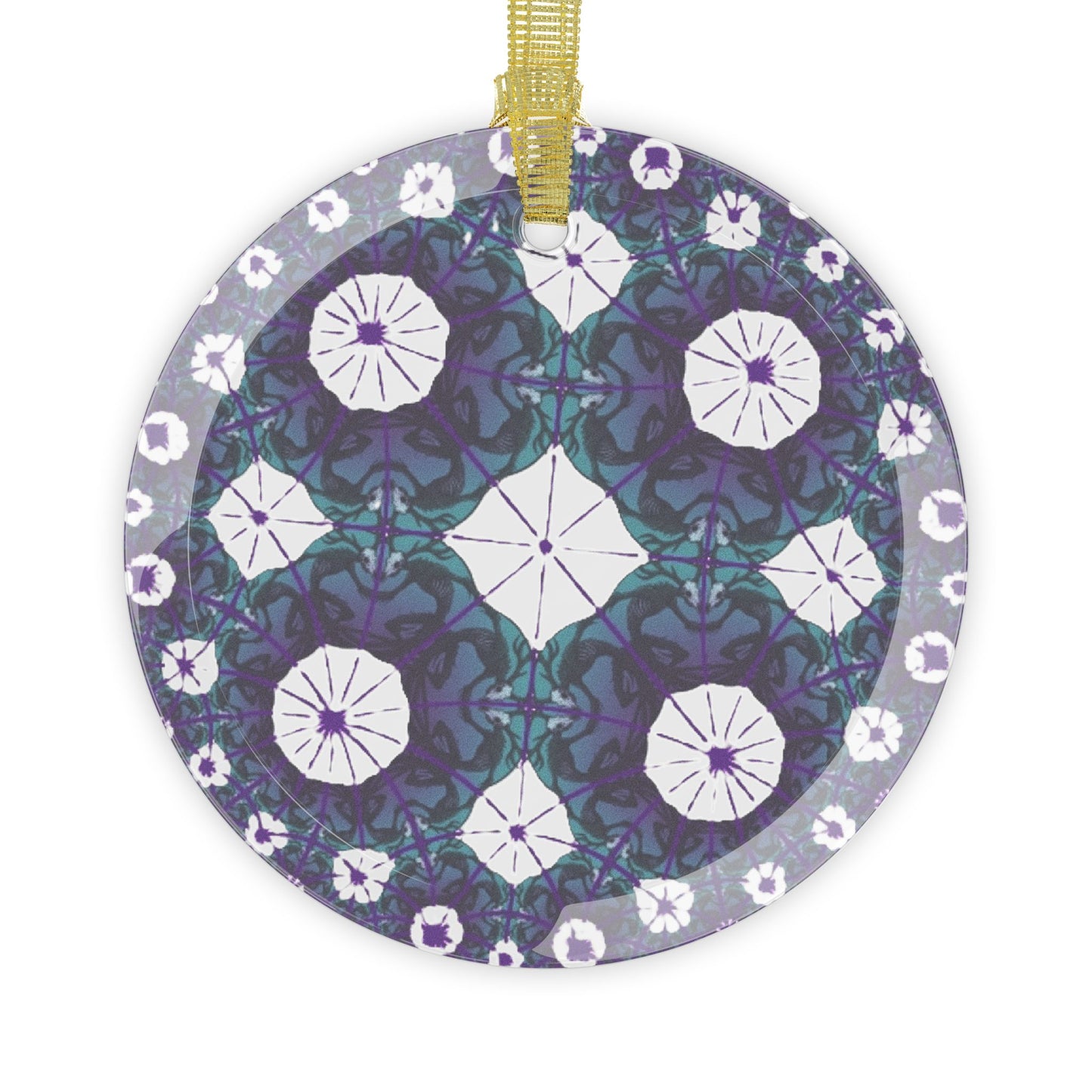 Kaleidoscope Wendigo  Glass Ornaments