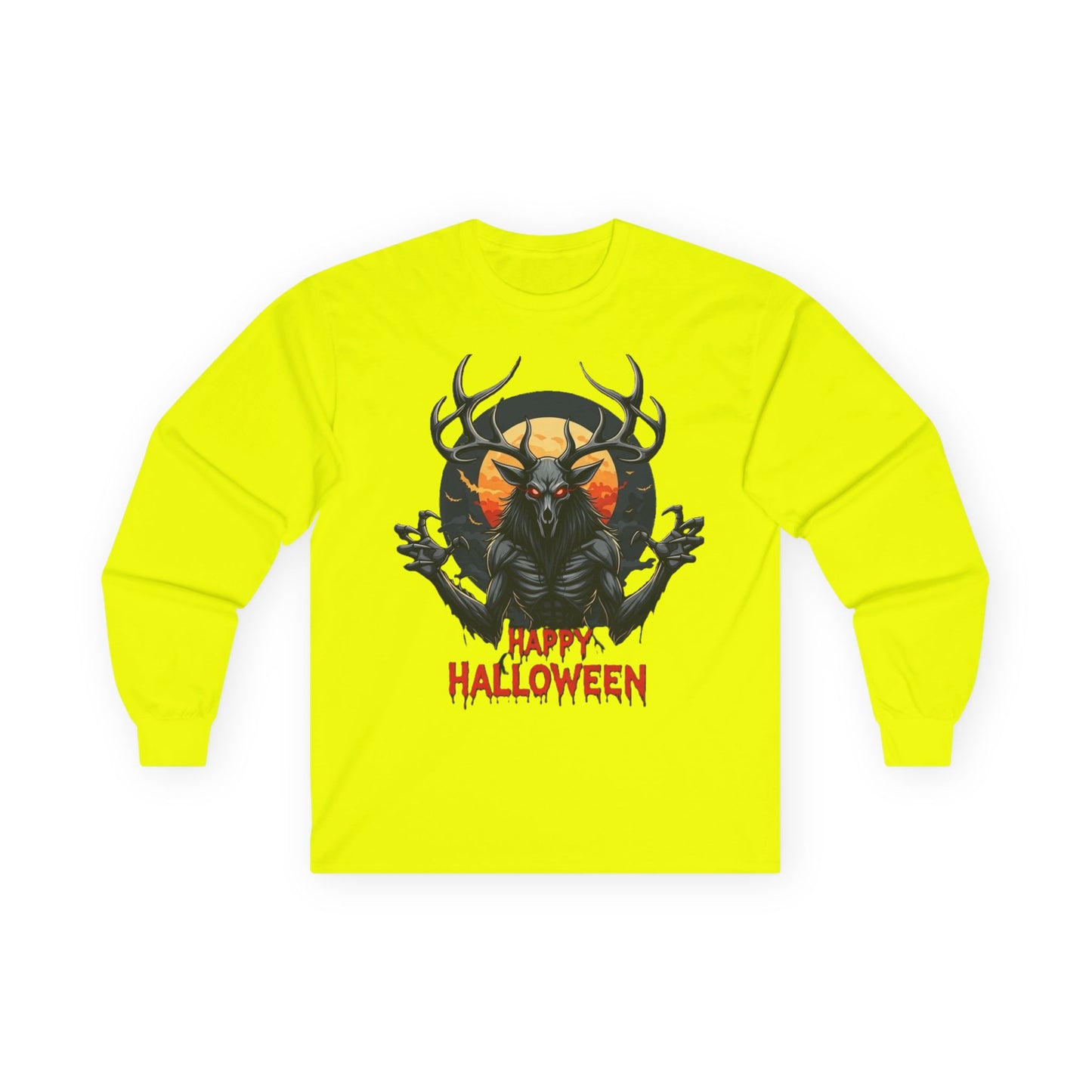 Mens Wendigo Halloween Long Sleeve Tee