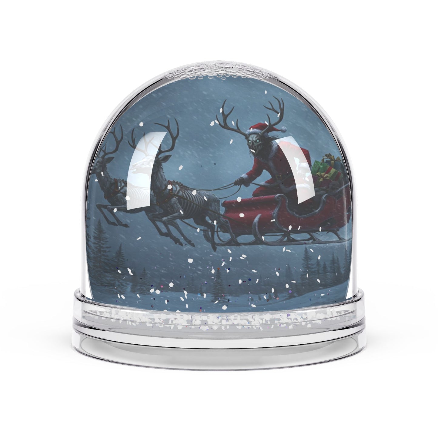 Wendigo Santa Snow Globe