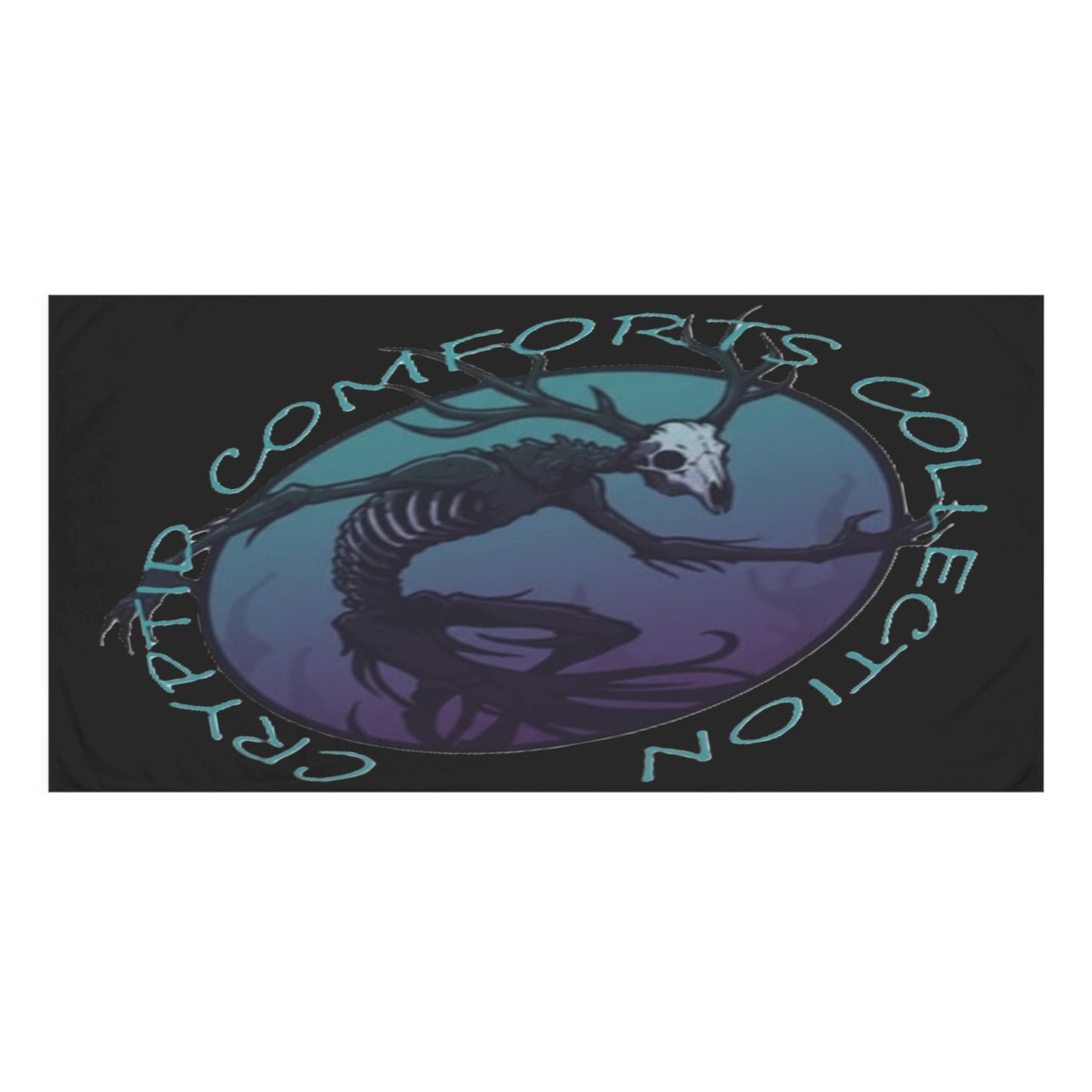 Cryptid Comforts Collection Blue Wendigo Towel