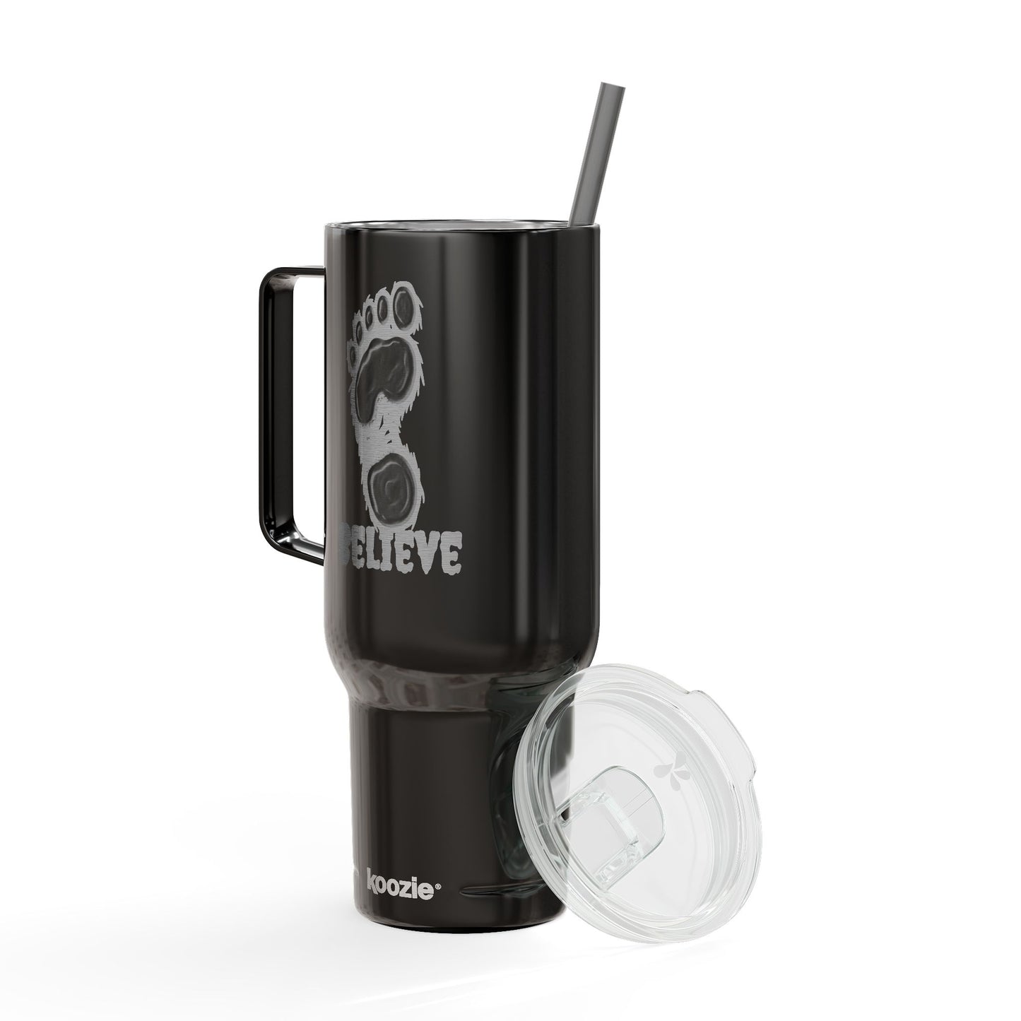 Believe Engraved Insulated Travel Mug with Lid